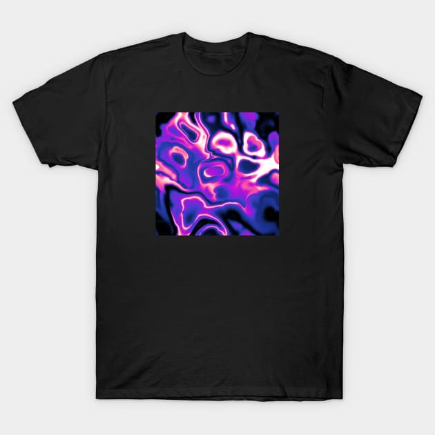 Genderfluid Pride Abstract Swirled Spilled Paint T-Shirt by VernenInk